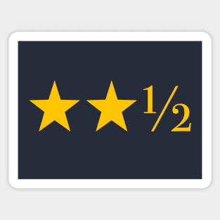 Two And A Half Stars Sticker